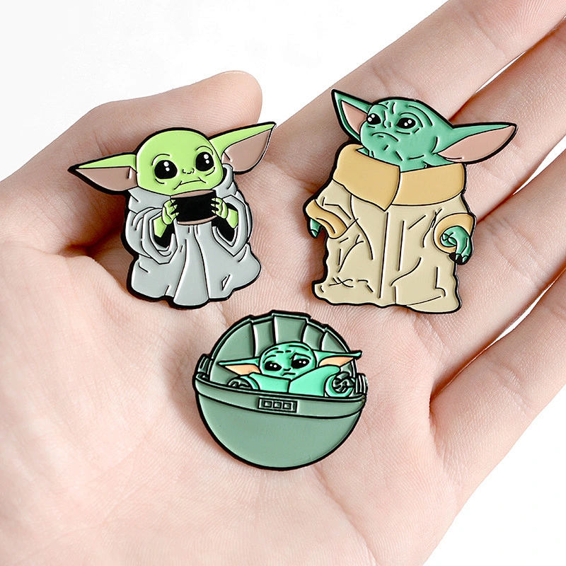 Students bag decoration 5 green sunglasses tortorise badge lapel pins