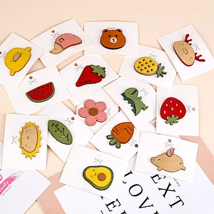 Korean Cartoon Cute Animal Hair Accessories Vegetable Kids Hair Clip Baby Hair Clips Wholesale