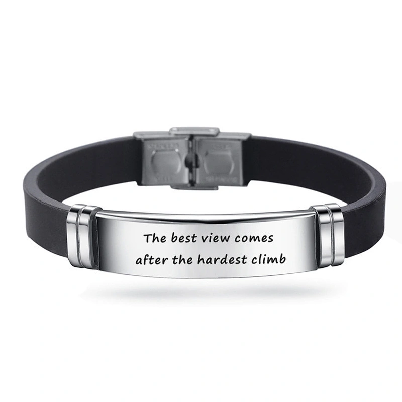 Adjustable Inspirational Bracelet I am strong Stainless Steel Bracelet