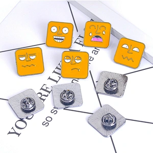 Funny Expression Enamel Pin Brooch China Clothes Enamel Pins