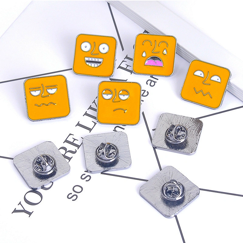 Funny Expression Enamel Pin Brooch China Clothes Enamel Pins