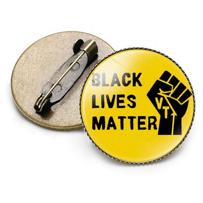 Anti-racial Discrimination Badge Black Lives Matter I Can't Breathe Lapel Pin Brooch