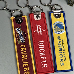 Custom Double Sides Various Basketball Team Woven Keychain