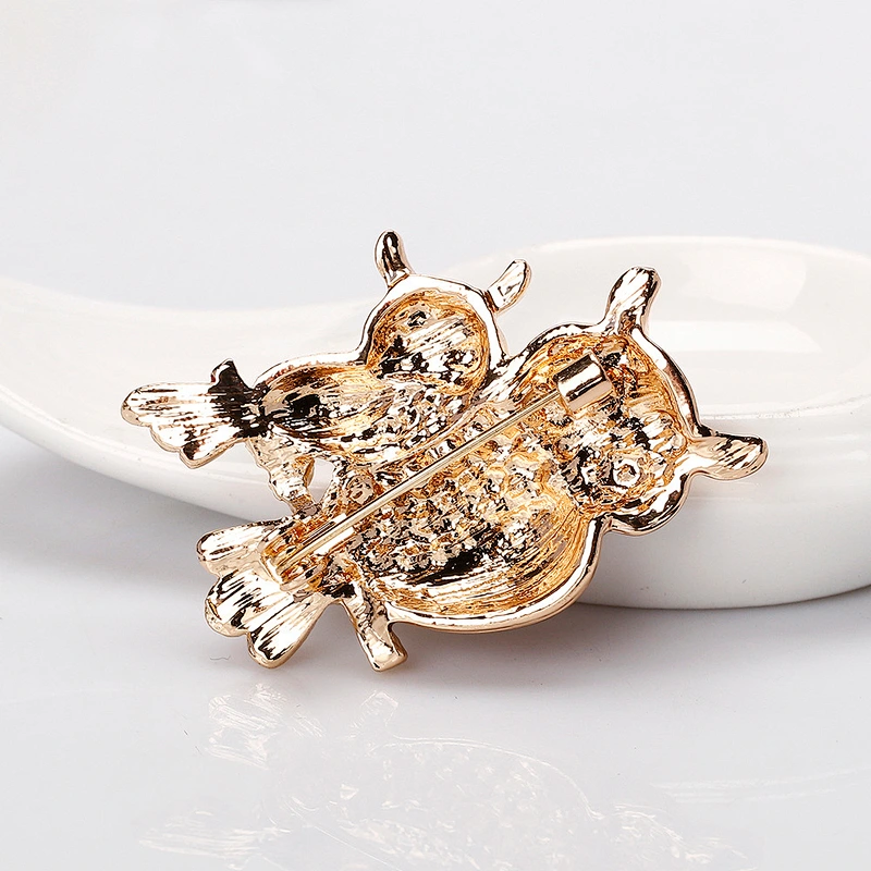 Korean High-grade Brooch Fashion Owl Safety Pin Brooches for Women