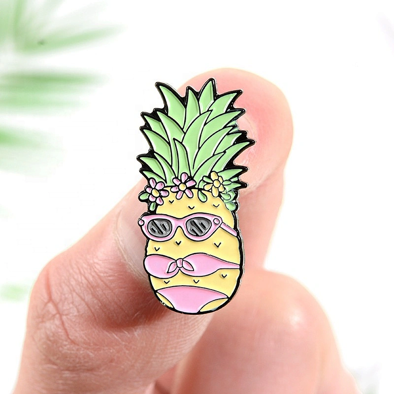Tropical fruit Thailand pineapple lapel pin badge