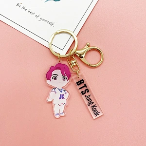 BTS Cartoon Custom Acrylic Keychain Maker