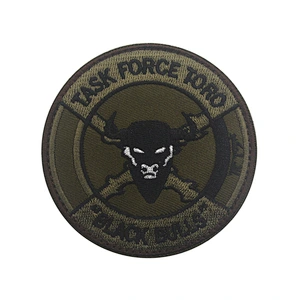 Hot Sale 9 Styles Jacket Applique Embroidery Custom Patches with Hook and Loop