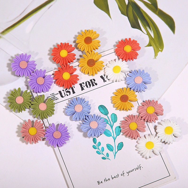 Cute Daisy Hairpin Korean Hair Clip Women Flowers Girl Duckbill Hair Accessories