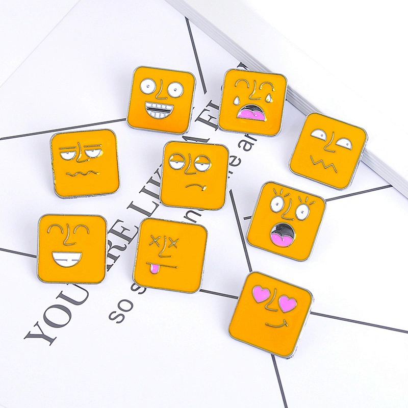 Funny Expression Enamel Pin Brooch China Clothes Enamel Pins
