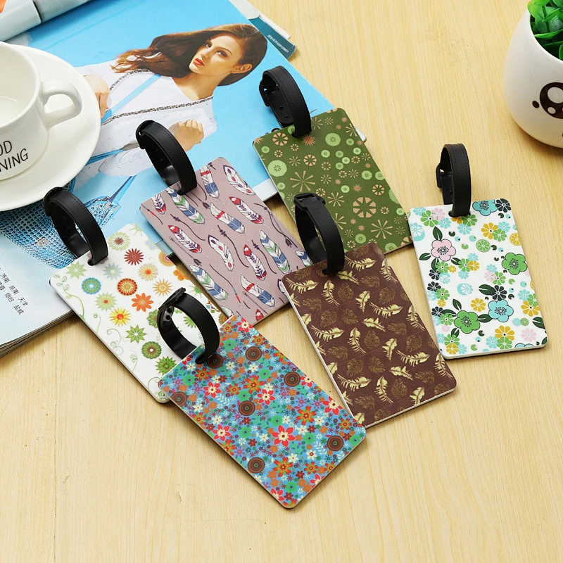 Spot Wholesale Fashion Personalized Printing Silicone Luggage Tag Soft Consignment Tag Listed PVC Tag Custom