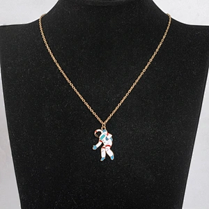 Earth planet stars pendant sweater necklace chain