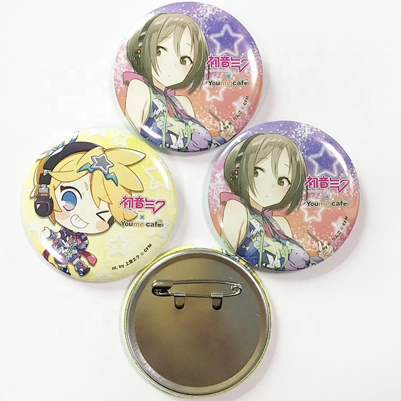 Cheap custom printing cartoon button badge