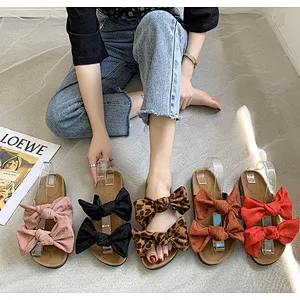 Hot sale Summer women bow slippers sandals slides