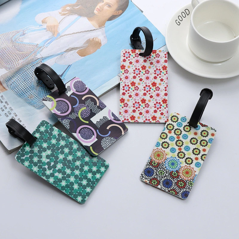 Korean Creative Flowers Silicone Luggage Tag Soft PVC Custom Printed Luggage Tags