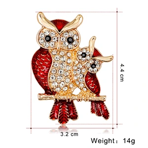 Korean High-grade Brooch Fashion Owl Safety Pin Brooches for Women