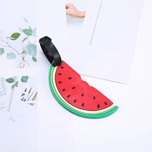 New Cartoon Pineapple Watermelon Luggage Tags Soft PVC Fruits Luggage Tag