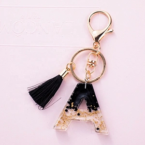 Mother's day gifts white pebbles stone acrylic keyring handbag keychain