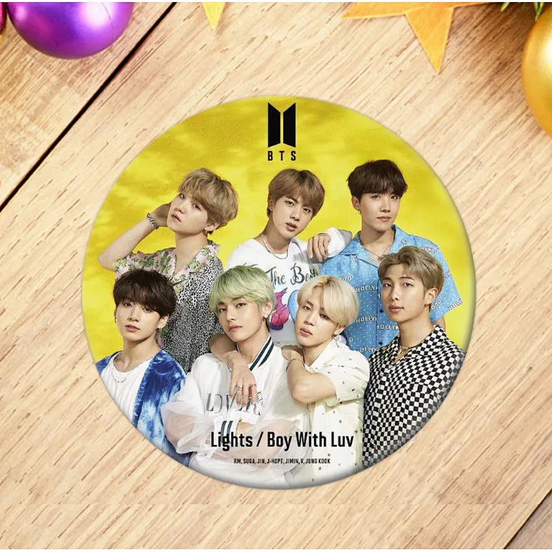 Hot sale BTS bt21 button badge