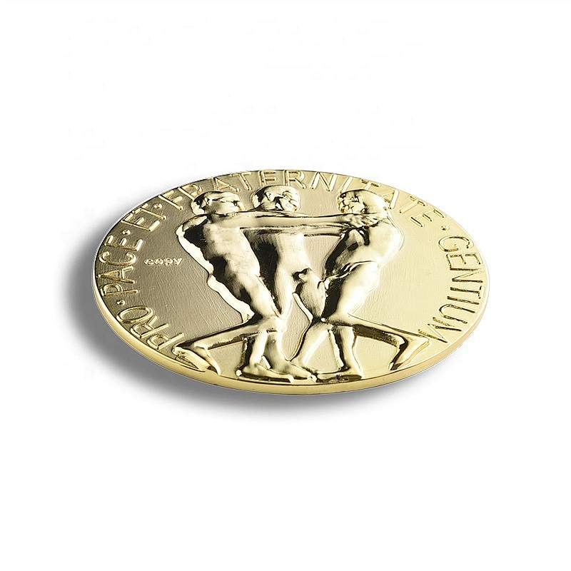 gold plating custom 3D metal challenge coin