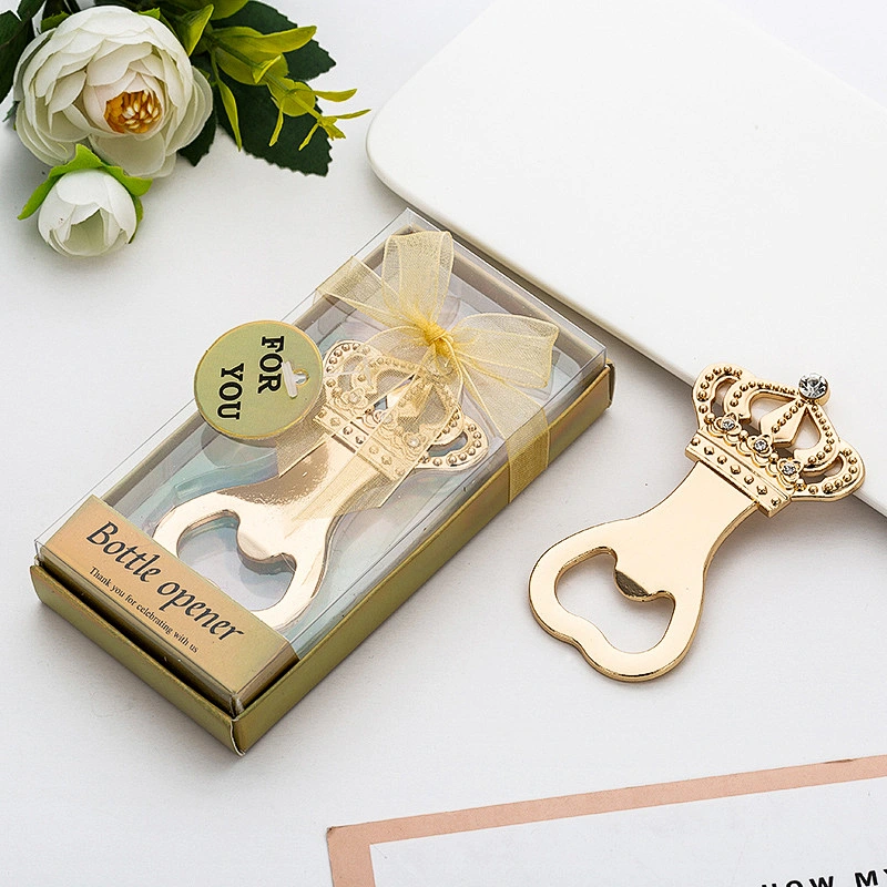 Gold crown diamond bottle opener