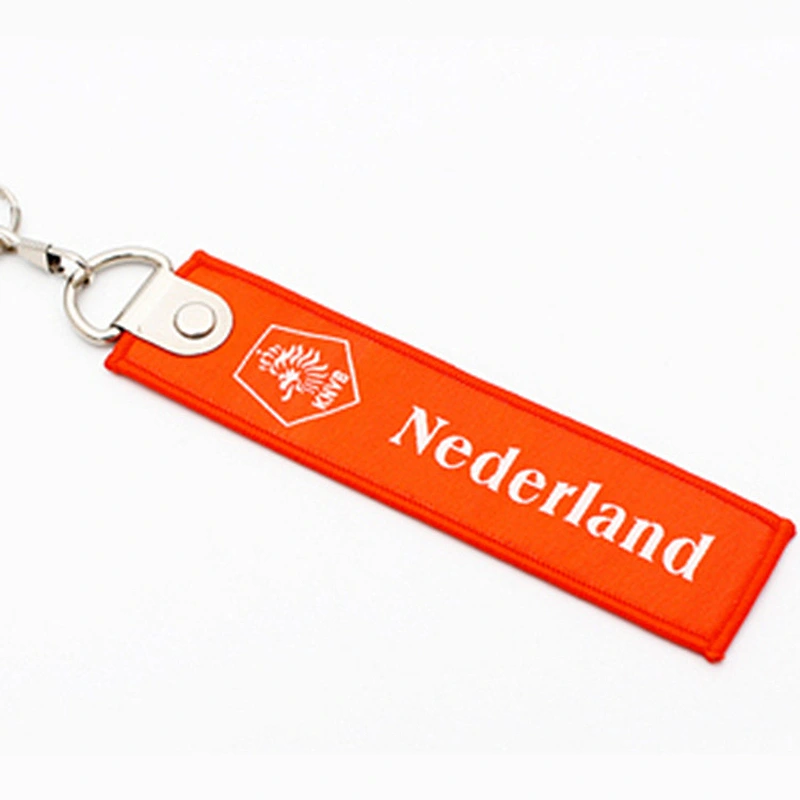 Custom Double Sides Various Football National Team Woven Keychain