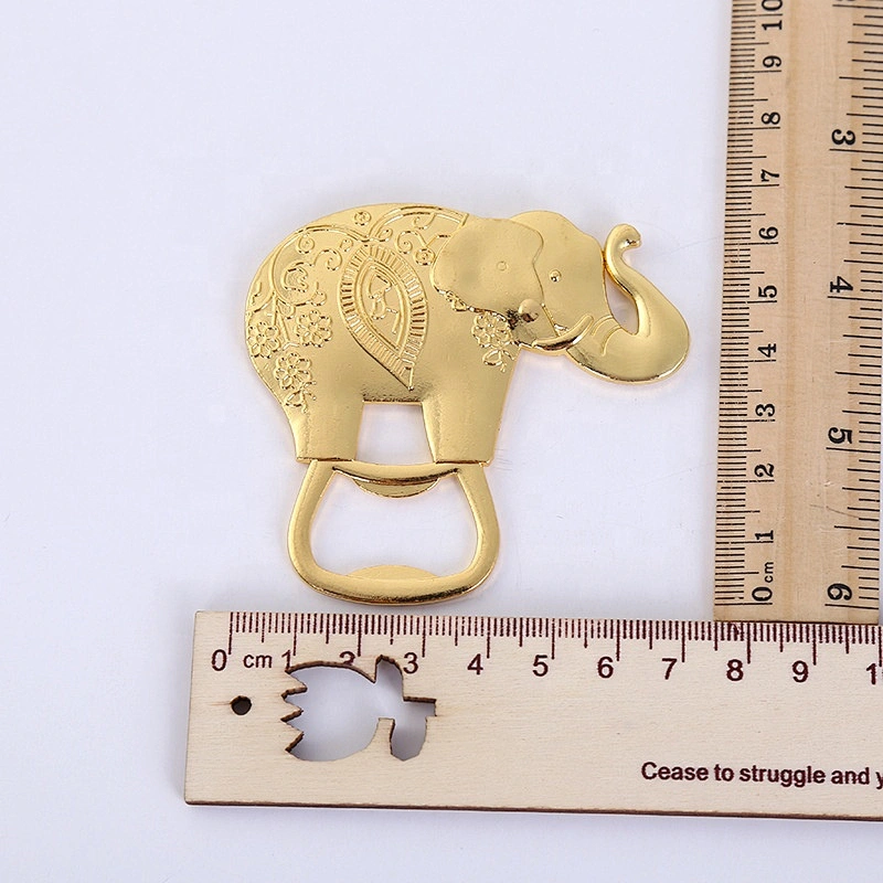 Wedding gifts gold elephant baby elephant bottle opener