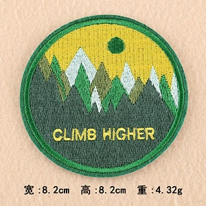 9 Styles Round Shape Clothing Patch Iron on  Logo Patches for Clothes