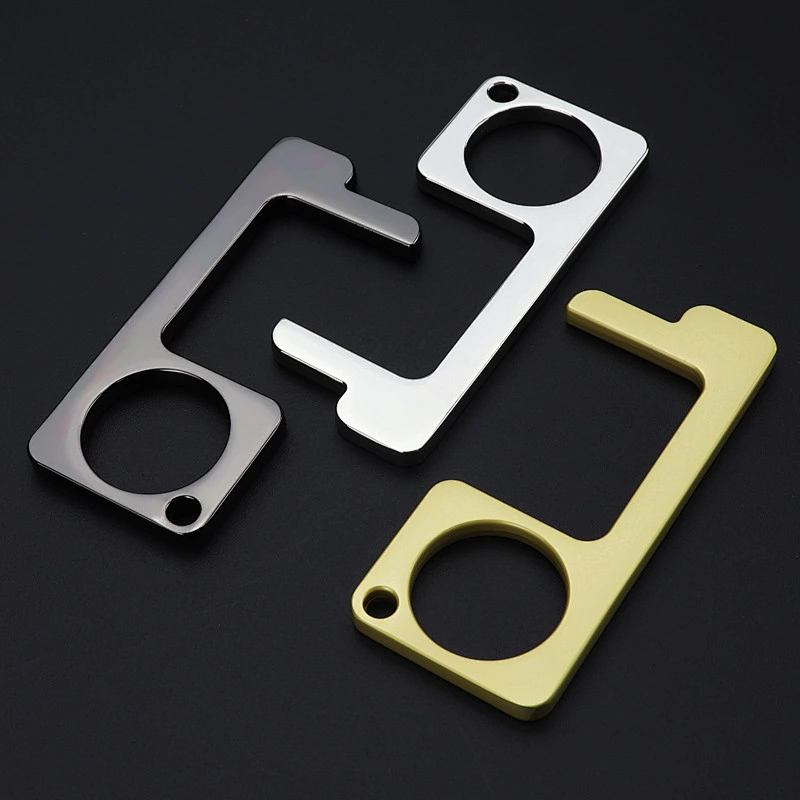 Contactless muti-function tool door opener electrical button pusher prentention keychain