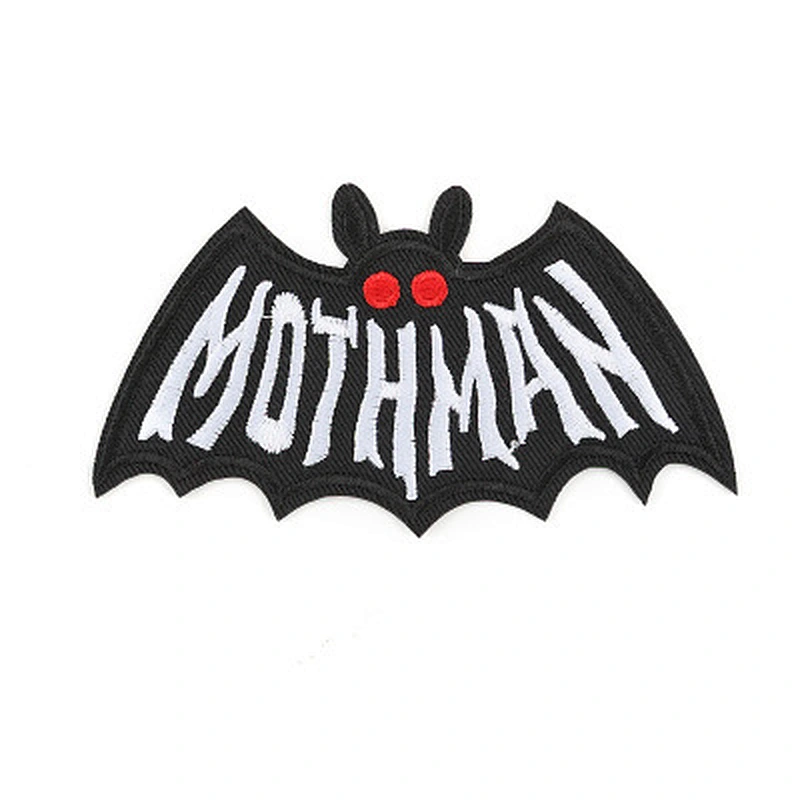15 Styles Black and White Color Bat Embroidered Patch Letter Iron on Patches for Clothing