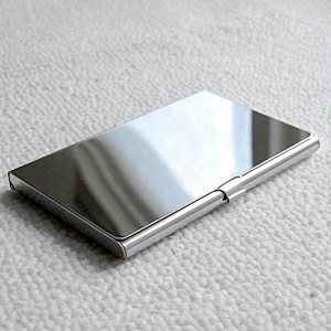 Business gifts stainless steel shinny surface metal box card holder