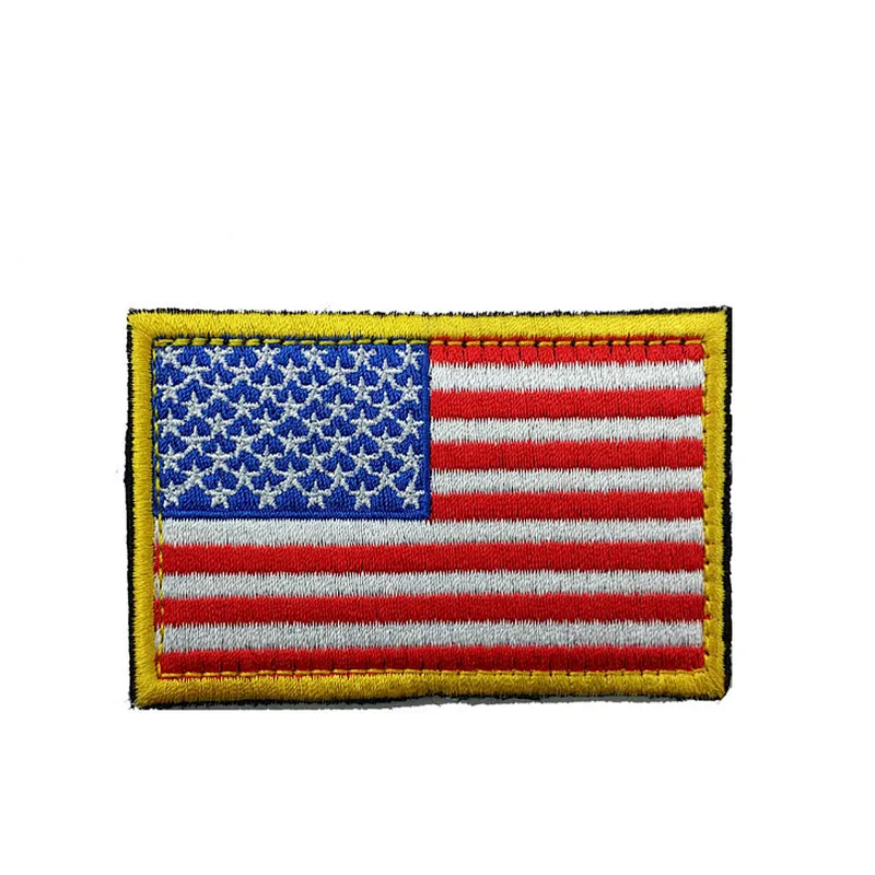 Chinese factory USA EmbroideryPatch with hook and loop