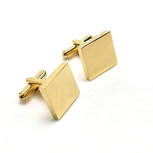 High Quality Men Cufflinks Glossy Round Rectangular Stainless Steel Cufflinks