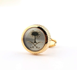 Metal Business French Shirt Cuff Links Men Gold Cufflinks