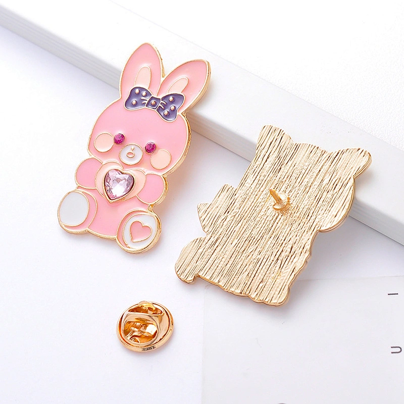 Cartoon Rabbit Cute Cat Love Jacket Soft Enamel Pin Brooch Manufacturer