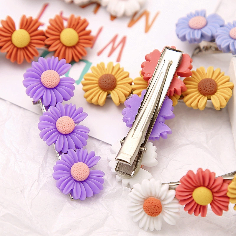 Daisy Hairpin Korean Flower Hair Accessories Girls