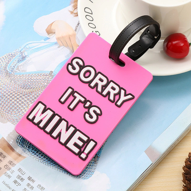 Not Your Bag Soft PVC Luggage Tags Fashion Aviation Luggage Tag Custom