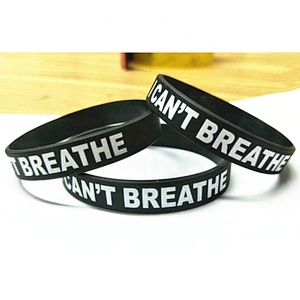 Anti-racial Discrimination Black lives matter silicone bracelet accept custom engraved logo