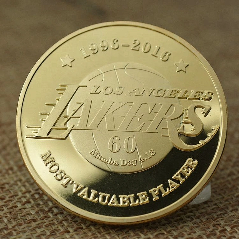 3D embossed souvenir coin of Kobe basketball career memorial