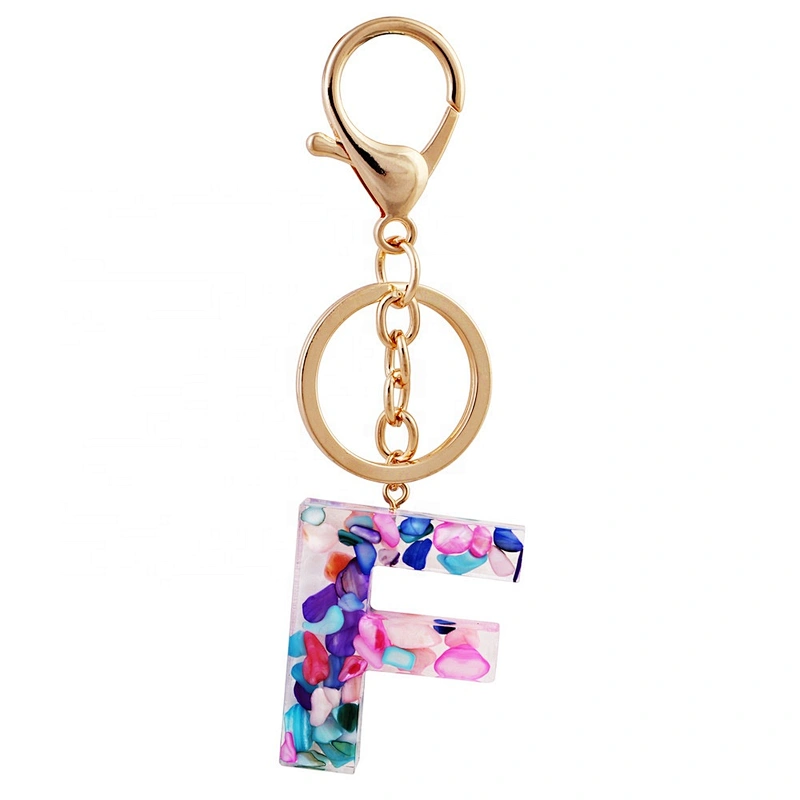 26 different letters English ephabets ABCDEFGHIJKLMNOPQRSTUVWXYZ letter acrylic keychain