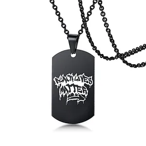 George Floyd Fight for Fairness Black Lives Matter I Can't Breathe Protest Men Women Necklace