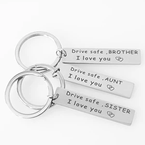 Stainless Steel Drive Safe Metal Keychain
