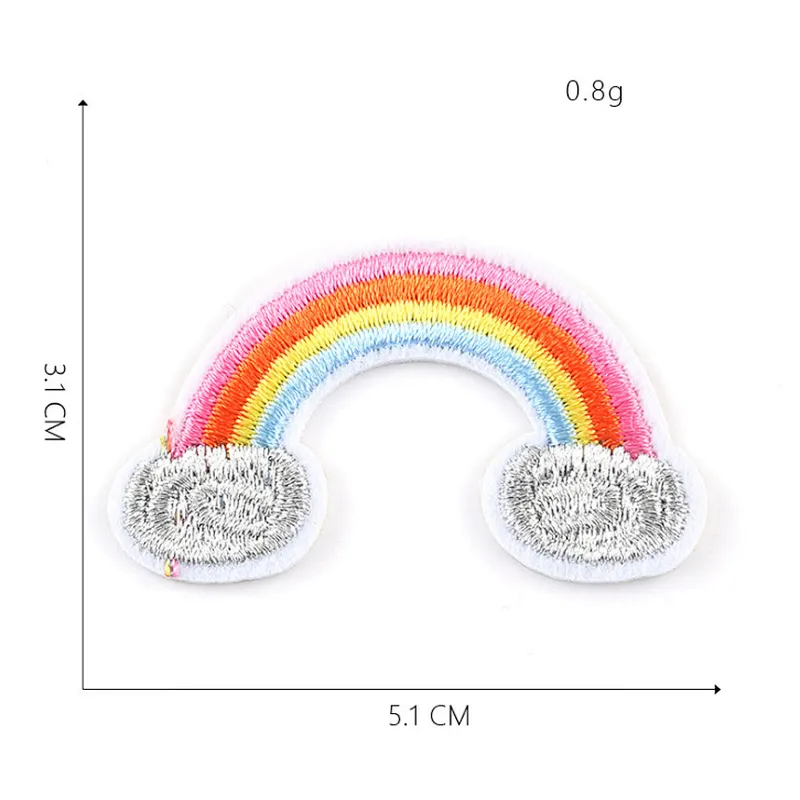 Chinese factory rainbow LGBT iron-on Embroidery Patch