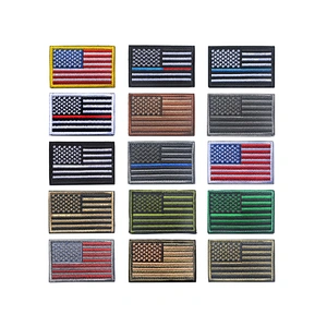 Custom American Flag Patch Iron on/Hook and Loop Patches Online