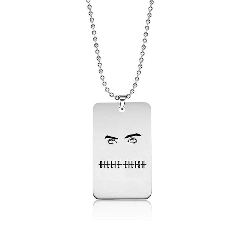 Popular Rapper Billie Eilish Stainless Steel Pendant Necklace