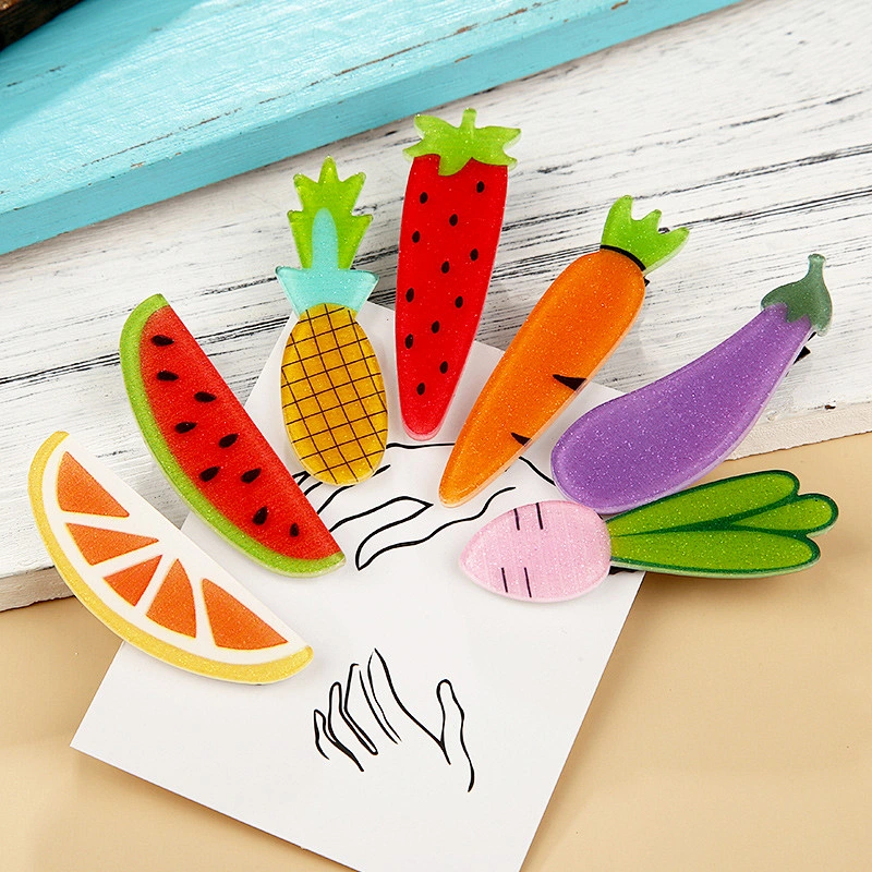 Ins Fruit Lolita Hairpin Korean Hair Accessories Vegetable Duckbill Baby Hair Clips