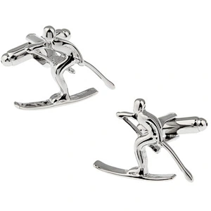 High Quality French Shirt Cuff Links Sports Series Ski Men Cufflink Set Wholesale Cufflinks
