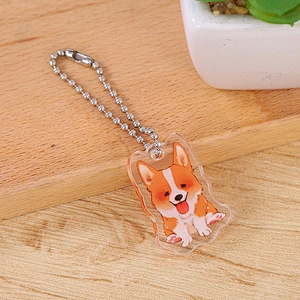 Cute Cartoon Animal Clear High Quality Print Acrylic Pendant Keychain Maker