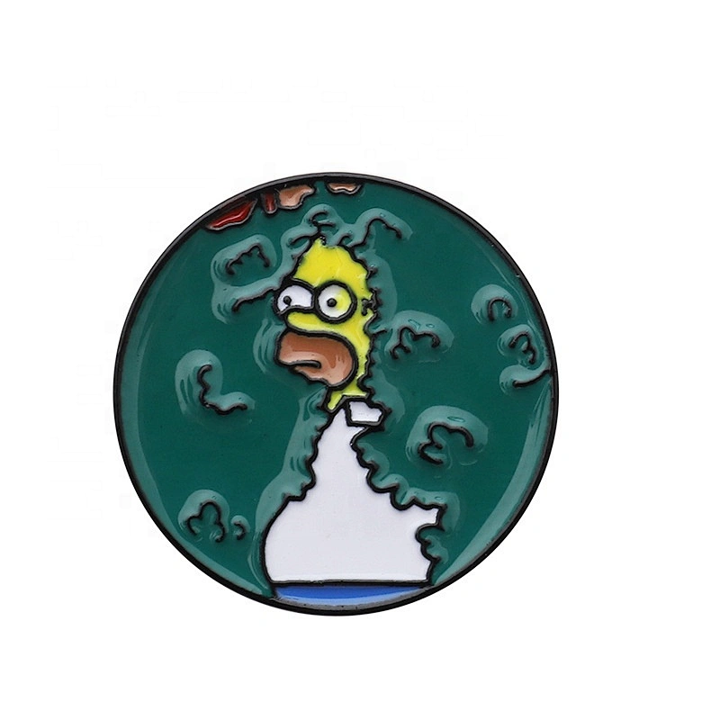 Simpson eastting rainbow donut lapel pin