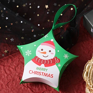 Christmas Candy Box Package Custom Christmas Gift Box Star Shape Christmas Boxes