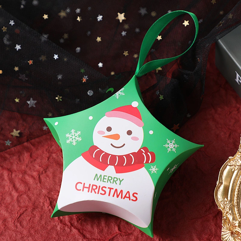 Christmas Candy Box Package Custom Christmas Gift Box Star Shape Christmas Boxes